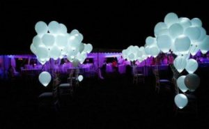 Balões com LED casamento